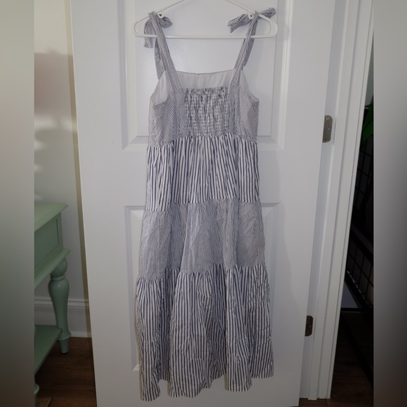 Navy stripe midi dress - Picture 2 of 2